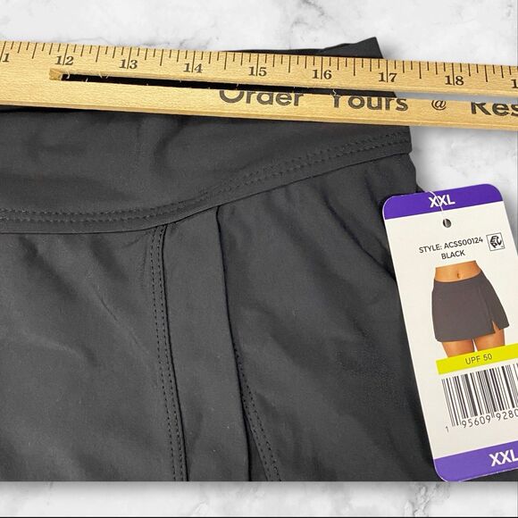 Anne Cole Womens Banded Side Slit Skirted Stretch Swim Bottom Size XXL - Picture 6 of 16